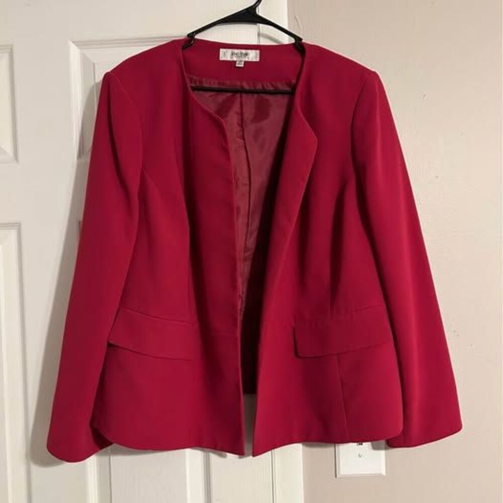 Jones Studio Separates Blazer 18W Pink Fuchsia Plus Size Career Jacket Lined